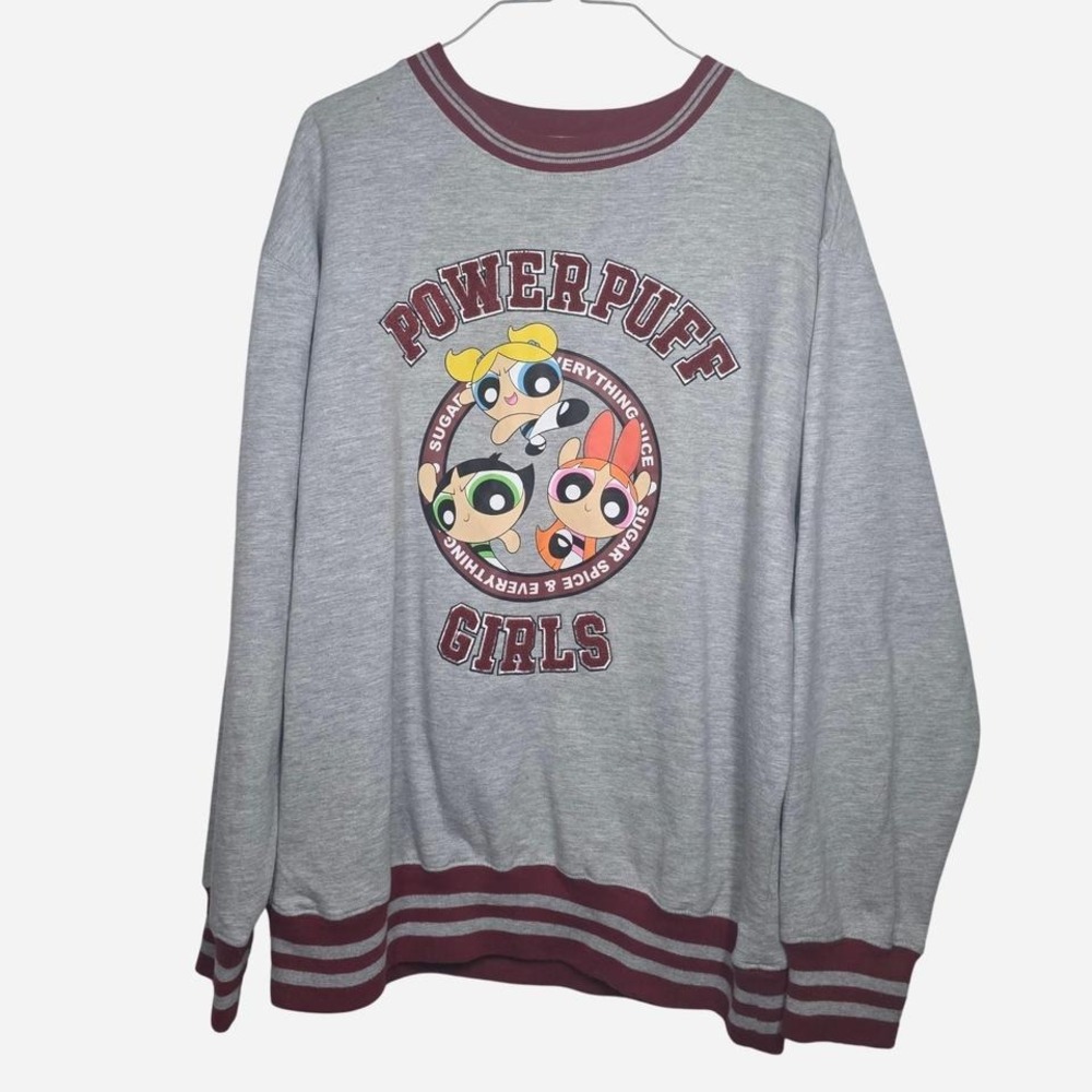 Powerpuff Girls grey long‎ sleeve shirt Size L